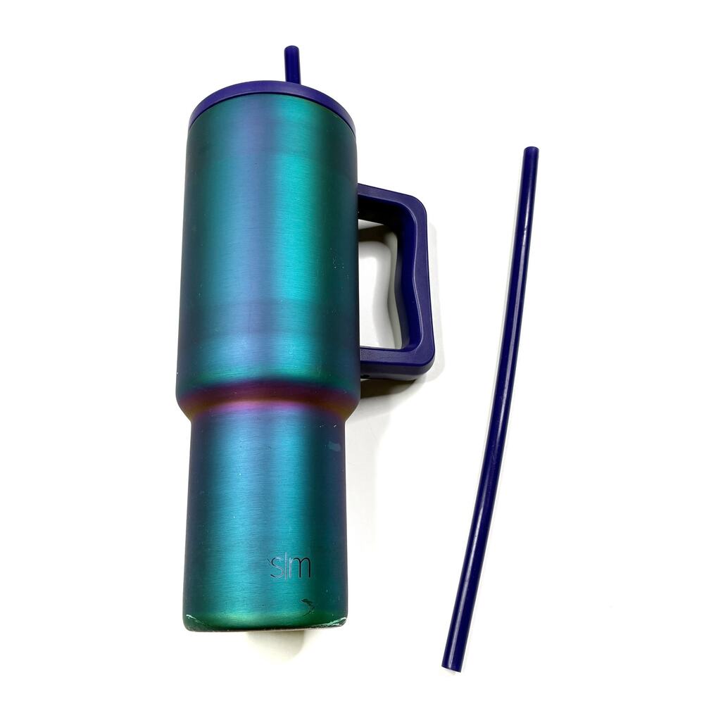 Simple Modern 40oz Trek Tumbler Purple Blue Oil Spill Stainless Steel